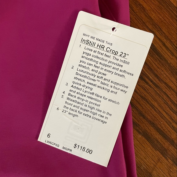 Lululemon HR inStill crop 23” - Picture 2 of 3